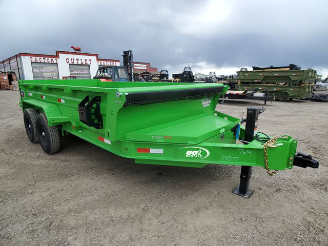 Dump Trailer Lime Green