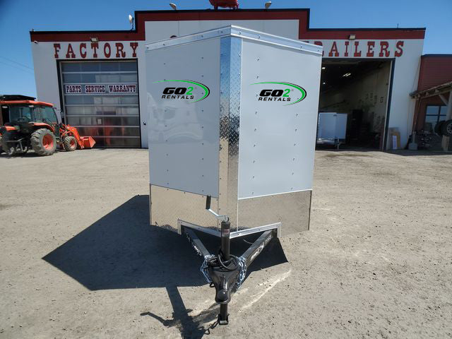 Enclosed Trailer White E-Series 5x8ft