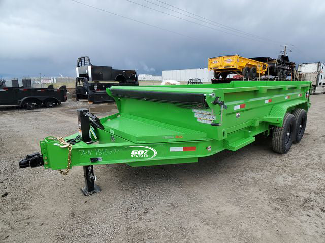 Dump Trailer Lime Green