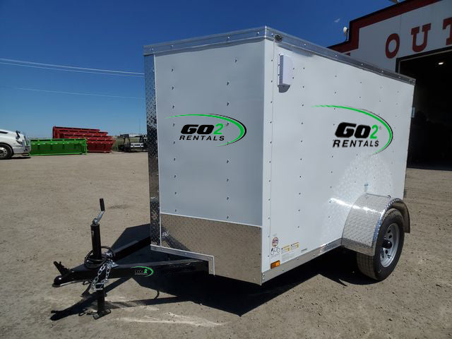 Enclosed Trailer White E-Series 5x8ft