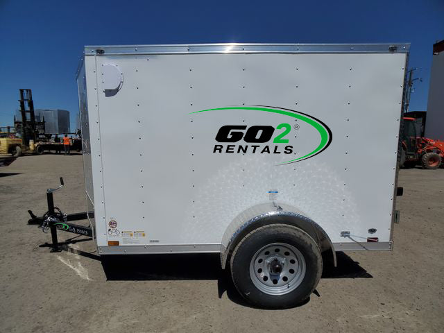 Enclosed Trailer White E-Series 5x8ft