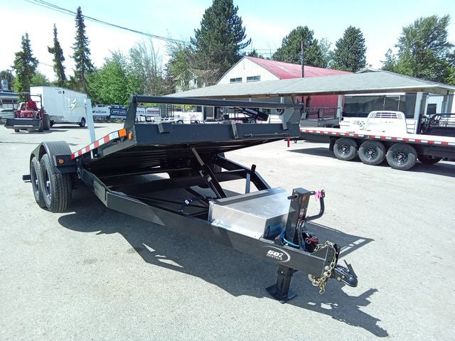 FlatDeck Trailer 2025 7x18ft Hydraulic Power Tilt