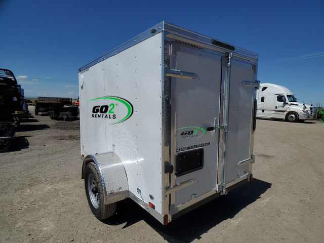 Enclosed Trailer White E-Series 5x8ft