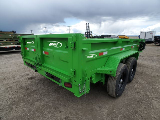 Dump Trailer Lime Green