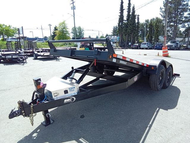 FlatDeck Trailer 2025 7x18ft Hydraulic Power Tilt