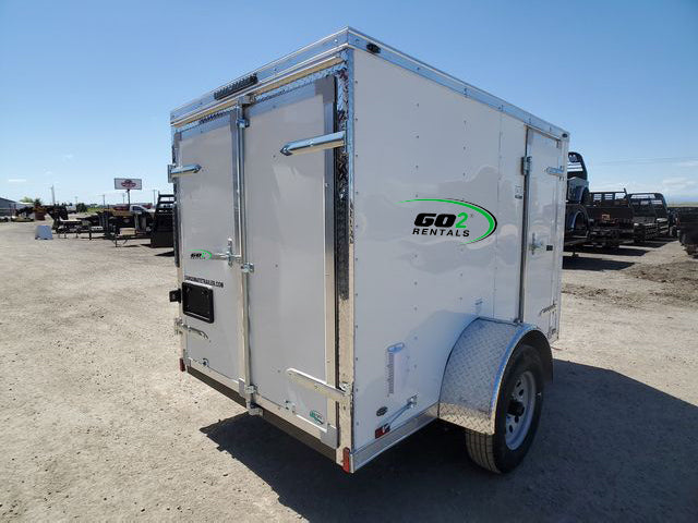 Enclosed Trailer White E-Series 5x8ft