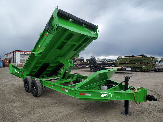 Dump Trailer Lime Green