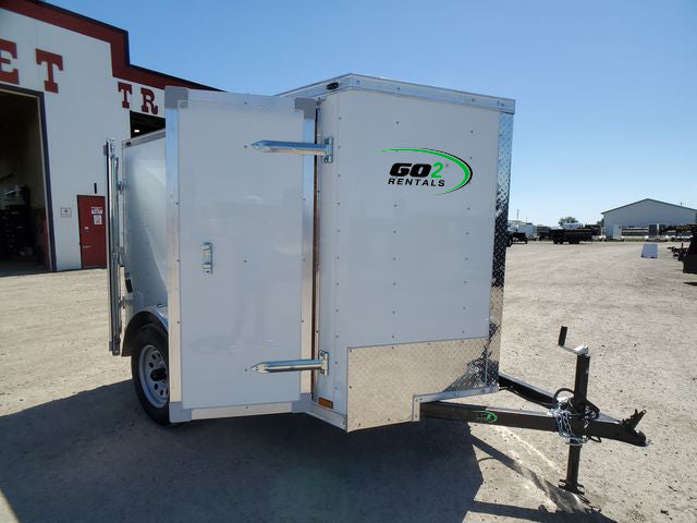 Enclosed Trailer White E-Series 5x8ft