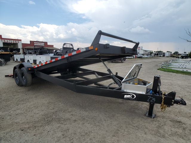RENT - FlatDeck Trailer 7x24ft Hydraulic Power Tilt