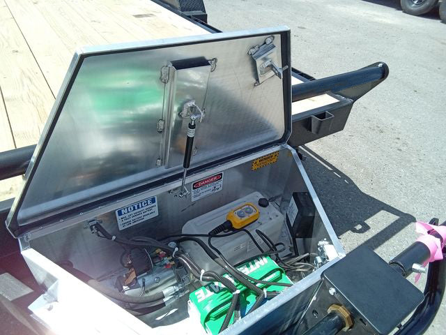 FlatDeck Trailer 2025 7x18ft Hydraulic Power Tilt