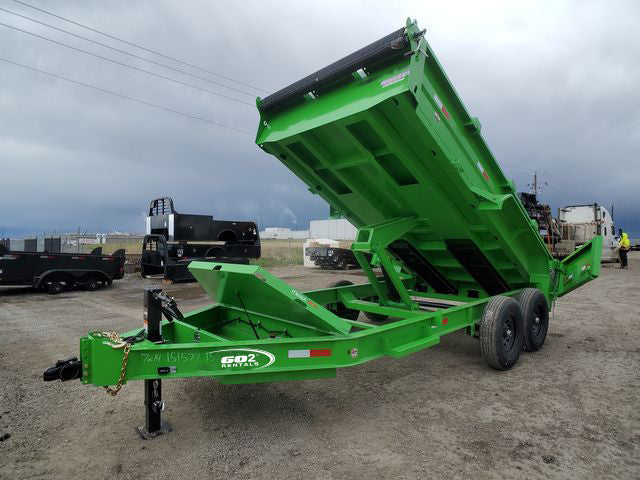 Dump Trailer Lime Green