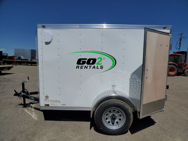 Enclosed Trailer White E-Series 5x8ft