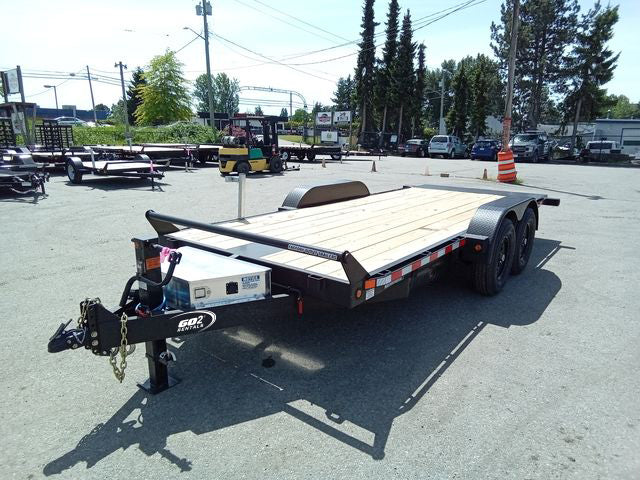 FlatDeck Trailer 2025 7x18ft Hydraulic Power Tilt
