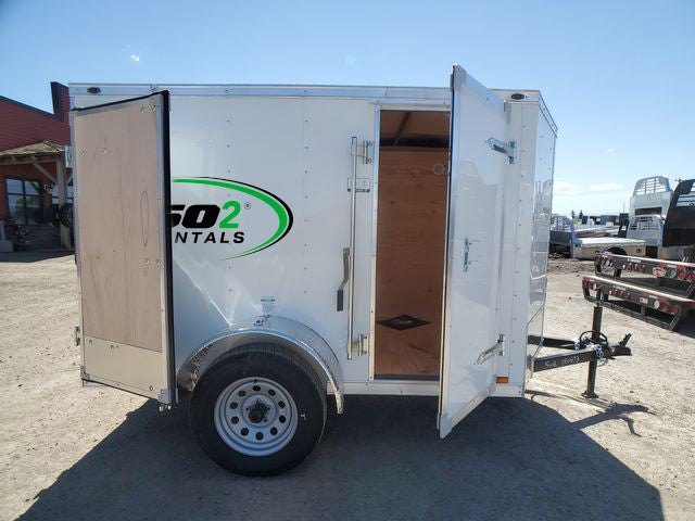 Enclosed Trailer White E-Series 5x8ft