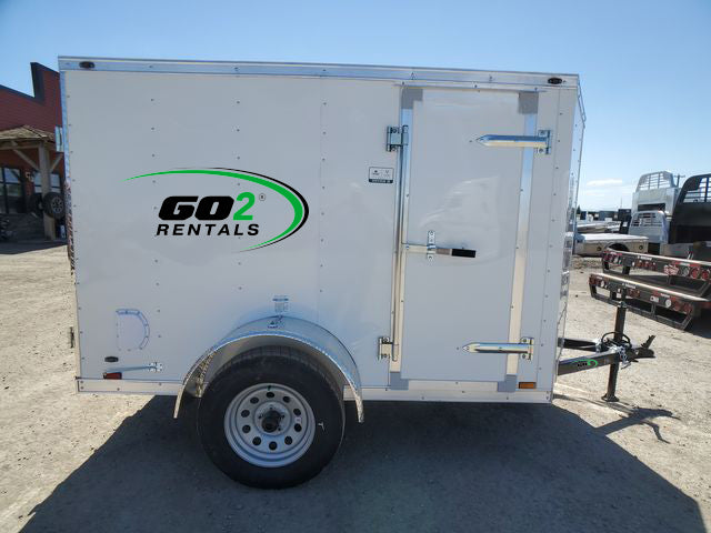 Enclosed Trailer White E-Series 5x8ft
