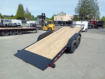 FlatDeck Trailer 2025 7x18ft Hydraulic Power Tilt