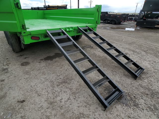Dump Trailer Lime Green