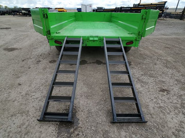 Dump Trailer Lime Green