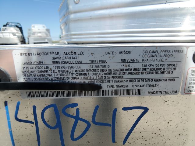 Enclosed Trailer 7x14ft Aluminum